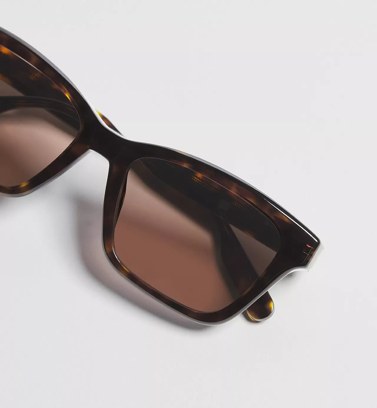 DioRibbon S21, Brown Tortoiseshell-Effect Rectangular Sunglasses