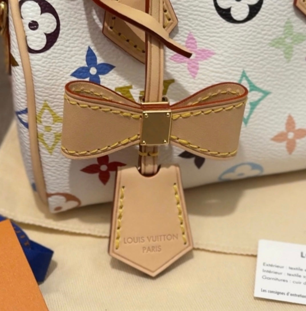 Louis Vuitton x Murakami Nano Speedy White Multicolor Monogram