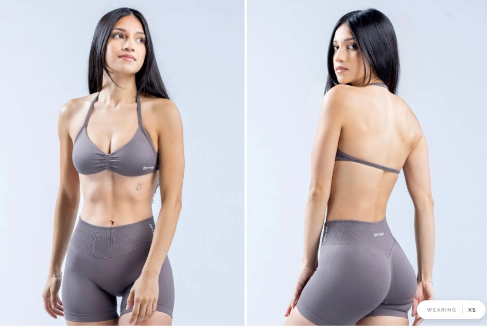 Custom Women’s High-Waisted V-Waist Seamless Biker Shorts – Private Label Yoga & Gym Activewear OEM