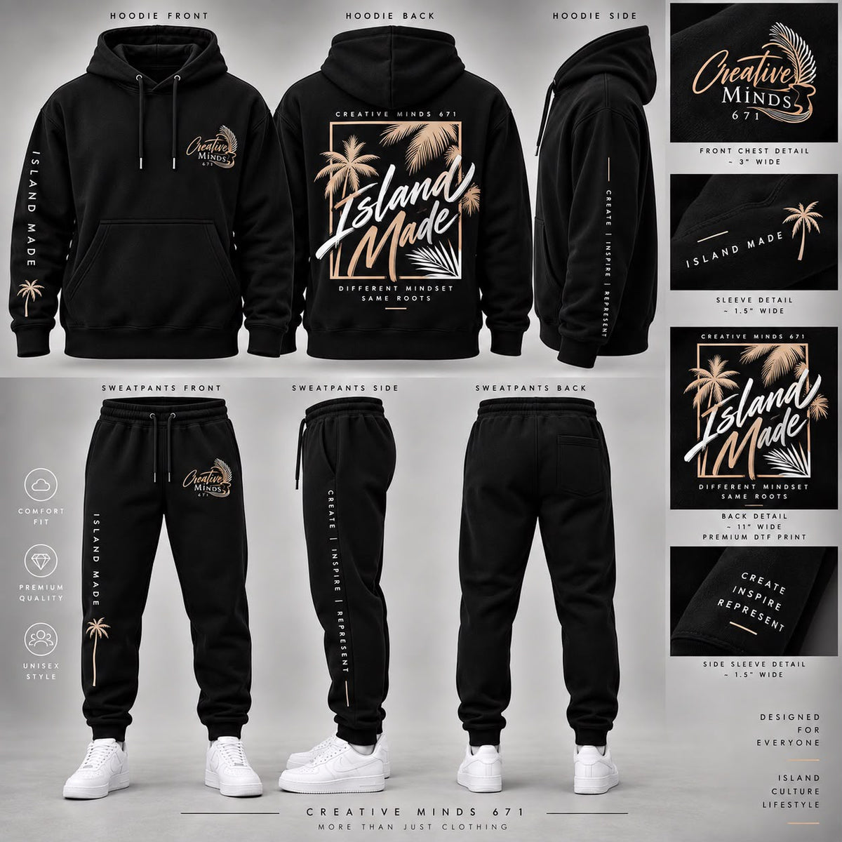 Hoodies set custom